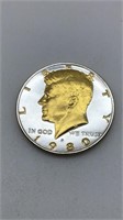 1980D Gold Layered Kennedy Half Dollar