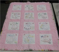 Small 36.5" x 47.5" Girl's Quilt