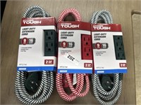 4-9’ hyper tough extension cords
