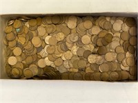Box of Wheat pennies