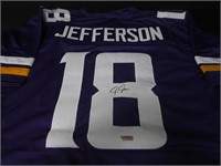 JUSTIN JEFFERSON SIGNED AUTOGRAPHED JERSEY COA