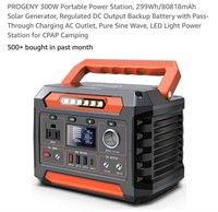 PROGENY 300W Portable Power Station, 299Wh/80818
