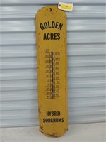 Golden acres metal thermometer, missing