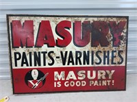 Masury paint double sided flange signed 33x22