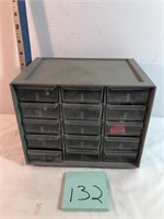 Small parts cabinet with assorted hardware