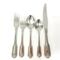 60 pcs. Oneida Stainless Classic Shell Flatware