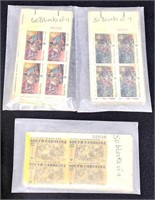 160 US Stamps Mint Plate Blocks