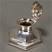 George V Sterling Silver Inkwell,