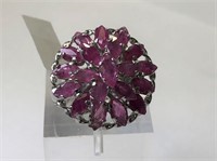 $400. St. Sil. Rubies Ring (Size 8.5)