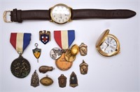 Antique Sports Medals, Gentleman's Watches