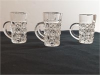 4pc Windsor Pattern Shot Thimble Mugs Anchor