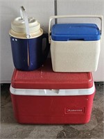 2- Ice Chests & 1- Thermos