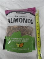 KS Dry Roasted Almonds 2.5lb Bag Best By: 1/2021