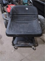 Shop Chair / Mechanics Seat on Wheels with Bottom