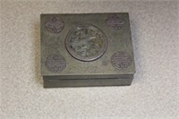 Chinese Jade and Metal Box