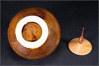 Raku Art Pottery Jar Vessel Lidded Signed