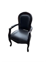 Armchair w/Leather Covered Nail Head Seats