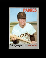 1970 Topps High #718 Ed Spiegia VG to VG-EX+