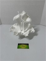 Fenton Milk Glass Three Horn Vase