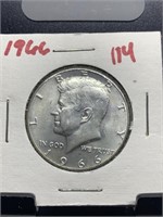 1966 KENNEDY SILVER HALF DOLLAR