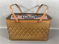 Vintage Dr. Pepper Americana Picnic Basket