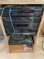 Sony Stereo System w/ Cabinet