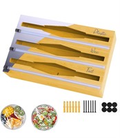 NEW $54 3 in 1 Foil and Plastic Wrap Organizer