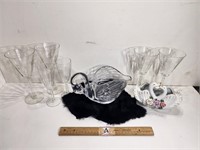 Swan Containers & Stemmed Glasses