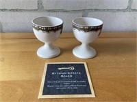 Set of 2 Unmarked China Egg Cups