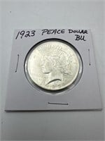 1923 Peace Dollar Silver Coin