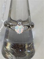 Ring size 7 fire opal .925