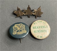 (3) Early Collector Pins