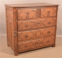 English 18th C. Carved and Molded Chest of Drawers