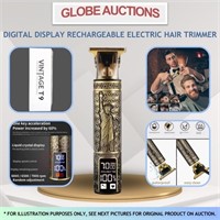 DIGITAL DISPLAY RECHARGEABLE ELECTRIC HAIR TRIMMER