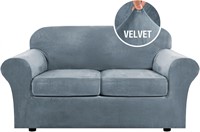 $108 3Pcs Stretch Sofa Cover - 2 Cushion Loveseat