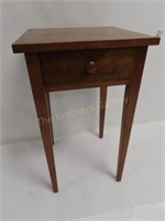 1-Drawer (Dovetail) Side Table- 16" x 16" x 28" T