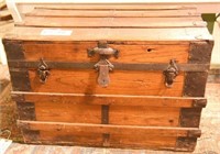 Lot #716 - Antique Victorian era steamer trunk