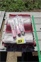Navaho blankets & mini US flags