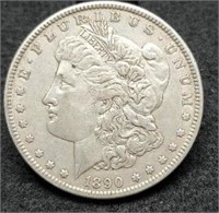 1890 Morgan Silver Dollar, XF