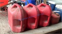 GAS CANS AND BOAT TANK