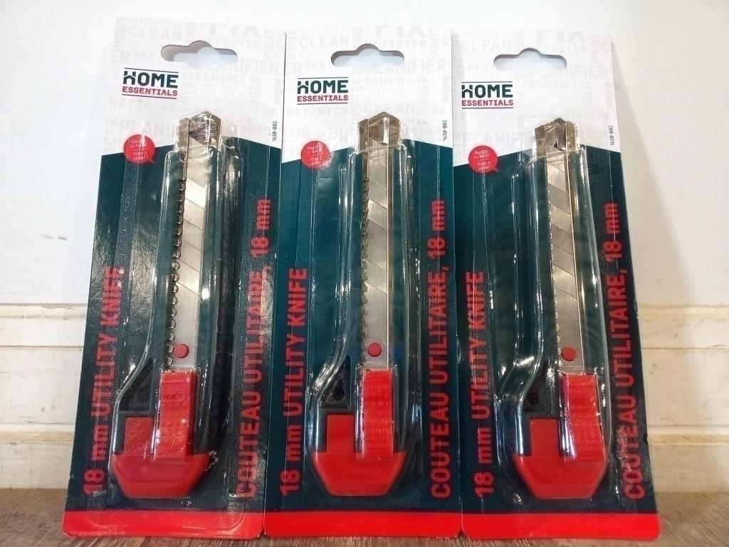 (2) Boxes Of 18mm Home Essentials Utility Knives