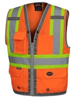 PIONEER Mesh Back Zip Front Surveyor's Vest
