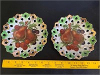 Vintage Fruit Plates