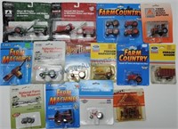 Ertl lot of 14 die cast farm tractors and