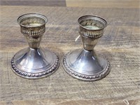 Sterling Weighted Candle Holders