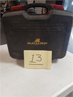 McCulloch hammer drill in plastic case,
