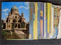 Group of Vintage Postcard Folders and Postcards