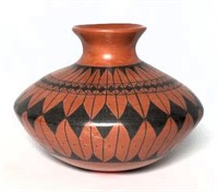Handmade Signed Pottery Vase by Luis Ponce