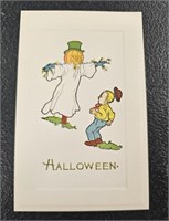 The Gibson Art Co Antique Halloween Postcard-