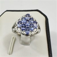 NATURAL TANZANITE GEMSTONE RING